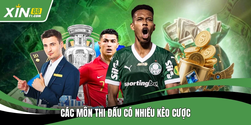 Các môn thi đấu có nhiều kèo cược